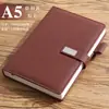 Fabricante A5 Caderno Fivela de Metal Espessada Livro de Registros Bloco de Notas para Reunião de Escritório Comercial Pode Ser Personalizado Lo