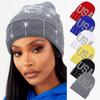 Gorro cálido de gran cabeza con diamantes para comercio exterior transfronterizo exclusivo para hombres y mujeres gorro de punto de otoño e invierno gorro de lana cálido