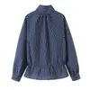 Camisa de Rayas Casual Chic Holgada Nueva de Primavera 2026 para Mujer Transfronteriza AliExpress 3293158