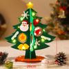 Decoração de natal enfeites de árvore de natal luminosos crianças artesanais diy material bolsa mesa pequena decoração de árvore de natal