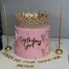 Decoración de Pastel de Cumpleaños Feliz Princesa de Acrílico Suministros para Fiesta de Repostería para Damas Descuento por Volumen
