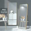 Espejo de Cuerpo Entero Estilo Europeo Espejo de Pie para Vestir Hogareño Montado en Pared Adhesivo de Pared Habitación de Niña Estudiante Colgante de Pared Espejo de Vestidor Tridimensional