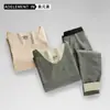 Roupa Térmica Sem Costura Masculina Conjunto Gola V Aconchegante com Forro de Lã Inverno à Prova de Frio Justa Lã Base Roupas e Calças de Outono