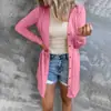Cardigan Largo Casual de Manga Larga de Color Sólido con Botones, Nuevo de Cruzada Europea y Americana Otoño e Invierno 2026 para Mujer, Amazon Wish