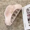 Pinza de Garra Triangular Marrón Mismo Estilo de Zhao Lusi y Xu Yan para Mujer, Elegante Pasador para Peinado Recogido en la Parte Trasera de la Cabeza, Accesorio para el Cabello de Pinza de Tiburón