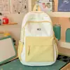 Mochila de Hombro Doble Estilo Japonés Estrella para Mujer Nueva Versátil Estudiante Ligera Campus Estudiante de Secundaria Mochila Mochila de Gran Capacidad