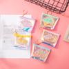 Monedero de Gelatina Chica Ins Transparente Láser Bolsa para Labiales Cable de Datos Bolsa para Toallas Sanitarias Bolsa de Almacenamiento Digital Estilo Corto