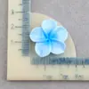 Accesorios Brillantes de Resina de Plumeria Frescos y Dulces Lindos Accesorios para el Cabello DIY Pasador de Flor Cuerda para el Cabello Accesorios de Flor de Cinco Pétalos