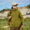 Chaqueta Impermeable con Costuras Selladas, Forro Polar para Calidez, Cierre Magnético, Chaqueta de Senderismo Estilo Montaña con Capucha, Cortavientos Unisex