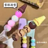 Lindo peine de helado, peine alisador portátil, color macarrón, peine para el cabello liso para estudiantes y niños, peine de peluquería, regalo