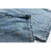 Jeans Planetmusic com Design Retrô, Cintura Dupla, Lavado, para Homens, Calças Largas Afuniladas, Dg25262
