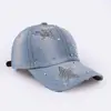 Boné de ganga com strass transfronteiriço boné de basebol feminino letra PARIS boné de diamante boné de sol para exterior
