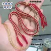 Fio de Algodão Torcido à Mão Estilo Xizang com Cordão para Pingente de Contas Dzi Passado Horizontalmente, Joias Artesanais DIY, Cordão para Colar de Jade Thangka