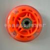 Roda de carro giratória flash flor plana Pu roda alta elástica cor flash roda infantil skate roda 80mm x 22mm