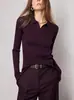 Camiseta Base de Punto con Cuello Polo U.M.Q., Suave y Amigable con la Piel, con Alto Contenido de Oro, Hecha de Hilo Yangtze Alemán