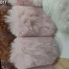 Em estoque Tecido de pelo de coelho listrado 10mm, veludo de coelho pelo de coelho pelúcia listrada tecido para brinquedo roupa boneca