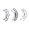 Plata Pura S999 Rayas Cepilladas Cóncavo y Convexo Martillado Tubo Curvo Estilo Étnico Retro Media Pulsera Pulsera DIY Accesorios de Cuerda Trenzada