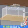 Cubierta de Puesto a Prueba de Viento de Tres Lados con Techo, 36 Cubiertas Transparentes de Plástico, Cerramiento de Escritorio, Película para Exteriores, Cubierta a Prueba de Polvo para Carrito de Comida