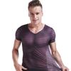 T-shirt de seda de gelo sem costura masculina de manga curta Slim-fit Stretch Youth Quick-drying Thin Sports Base Shirt Fitness