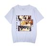 Europa y Estados Unidos marea de verano transfronteriza hoja mata demonios alrededor de la camiseta de manga corta deportiva de ocio bidimensional para hombres y mujeres una generación de cabello