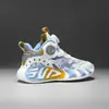 Zapatillas Deportivas para Niños Verano 2025 Nuevas Malla Simple Transpirables Zapatos de Baloncesto para Niños Suela Suave para Niñas Botón Giratorio Zapatos para Correr
