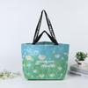 Saco de tecido plástico atacado laminado impressão colorida portátil sacola de compras moda impermeável impressão colorida pp bolsa de mão tecida personalizada