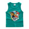 Chaleco infantil del equipo Wangwang, ropa de verano para niños, camiseta sin mangas 2022, ropa de algodón para bebés, ropa exterior, camisa de fondo