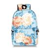 2024 Nuevo Mochila Personalizada Estilo Coreano con Flores Reducción de Carga Gran Capacidad Mochila Escolar para Estudiantes Poliéster Moda Estampado Completo