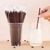 Pajita de café desechable de fábrica tubo recto embalaje independiente tres agujeros agitador de plástico para café