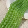 Cuentas Redondas de Vidrio Verde Esmeralda Imitación Jade Pulsera Estilo Antiguo Collar Pulsera de Cuentas DIY Colgante de Borla Cuentas de Cola Cuentas Sueltas 4/6/8/10