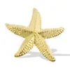 Aço Inoxidável 304 Estilo Praia Oceano Pingente Estrela-do-Mar Acessórios Colar de Verão da Moda Banhado a Ouro 18K Joia de Colar