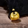 Shuibei Oro Oro Puro 999 Colgante Bolsa Candado Pequeña Gorda Oro Duro 3D Palabra de Bendición Candado Ruyi Collar Clavícula Venta al por Mayor