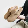 Zapatos Perezosos Zapatos Birkenstock para Hombre 2026 Nuevas Pantuflas de Suela Gruesa de Suela Suave Planas de Pesca de Punta Cerrada Mocasines Medios 1201