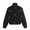 Yidao Vintage 2026 Primavera Nuevo Estilo Granero Retro Americano Diseño de Motocicleta Desgastado Chaqueta Corta de Ropa de Trabajo