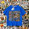 Camiseta Infantil Ropa Hombre Palo de Madera Tongtongge Montaña y Mar Extranjero Abstracto Camisa Clásica de Manga Corta Verano para Niños Tendencia Ins