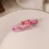 Presilha Fofa e Doce de Cachorrinho Sem Costura Versátil Coração Girly Franja Lateral Acessório de Cabeça Desenho Animado Acessório de Cabeça Feminino Desenho Animado