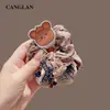 Gomas para el pelo con estampado de dibujos animados estilo coreano, Lindo juego de dos piezas de accesorios para el pelo, Modelo nuevo 2026 Gomas para coleta