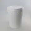 Balde de Tinta de Plástico PP Estilo Chinês de 18L com Tampa Barril Redondo Selado Barril de Embalagem de 18 Litros com Válvula de Ventilação Azul