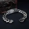 Nuevo y elegante pulsera de cruz para hombres a la moda, colección de pulseras vintage hechas a mano de alta gama europeas y americanas, directo del fabricante