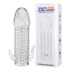 Preservativo Jiyu Cristal Lobo Dente Erótico, Estendido e Espessado, com Pontos, Tamanho Grande, Estilo Canhão de Aço, Produto Novelty para Adultos
