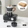 Cafetera Italiana para Casa Cafetera de Mano para Café Preparado a Mano Máquina de Café Set de Estufa Cerámica Eléctrica para Exteriores Extracción Pequeño Electrodoméstico Café