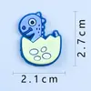 Nuevo Pegatina de Goma Suave de PVC de Dibujos Animados Dinosaurio Imán para Refrigerador de Coche Agujero Hebilla de Zapato Funda de Teléfono Adorno DIY Accesorios