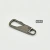 Venta al por mayor de fábrica cabeza de cremallera de tienda tirador pieza bolsa mochila escolar de cuero cierre de tirador hebilla de cremallera cabeza de cremallera de metal desmontable
