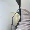Barandilla de Balcón Barandilla de Terraza de Cristal Pasamanos Escalera Doméstica Pasamanos de Cristal con Ranura Entrega Directa