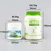 Frasco de Plástico de 500 ml, Frasco Sellado, Frasco para Condimentos Pe, Polvo para Mascarilla Facial, Botella Grande de 1 Litro con Boca Ancha, Frasco de Sal Explosiva, Frasco para Proteína en Polvo