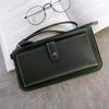 Cartera larga para mujer de moda indonesia con hebilla oscura, gran capacidad, de mano, para tarjetas largas, monedero, fabricantes, venta al por mayor, color rico