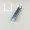 Canteadora ranura de aluminio perfil de ranura de aluminio en forma de U canal de aleación de aluminio tira perfil de aluminio en forma de U