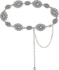 Corrente de Cintura de Metal com Prato de Flores Transfronteiriço Estilo Étnico Joia Corporal Retrô Decoração de Cintura Acessórios de Cinto Boêmio Europa