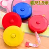 Mini cinta métrica portátil, cinta métrica suave retráctil automática para medir la circunferencia de la cintura, regla de sastre para ropa, uso doméstico