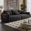 Mobiliario de Lujo Ligero Italiano Resistente al Desgaste Resistente a los Arañazos Sofá Apartamento Pequeño Habitación de Alquiler Moderno Simple Apartamento Pequeño Fila Recta Tela Sofá Pequeño